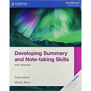 Developing Summary and Note-Taking Skills with Answers, Paperback - Marian Barry imagine