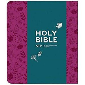 NIV Journalling Plum Soft-tone Bible with Clasp, Paperback - New International Version imagine
