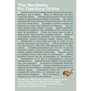 Manifesto for Teaching Online, Paperback - Sian Bayne imagine