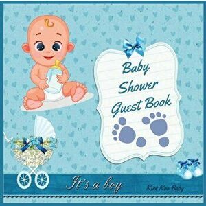 It's a Boy! Baby Shower Guest Book: Amazing Color Interior with 100 Page and 8.5 x 8.5 inch - Blue Strollers with Flower - *** imagine