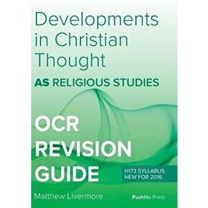 As Developments in Christian Thought. As Religious Studies for OCR, Paperback - *** imagine