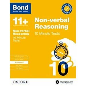 Bond 11+: Bond 11+ 10 Minute Tests Non-verbal Reasoning 9-10 years. 1, Paperback - Bond 11+ imagine