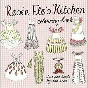 Rosie Flo's Kitchen Colouring Book - checker pink, Paperback - Roz Streeten imagine