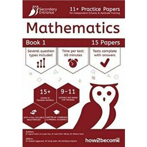11+ Practice Papers For Independent Schools & Aptitude Training Maths Book 1, Paperback - Suraj Josh imagine