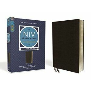 NIV Study Bible, Fully Revised Edition, Large Print, Bonded Leather, Black, Red Letter, Comfort Print, Bonded Leather - Kenneth L. Barker imagine