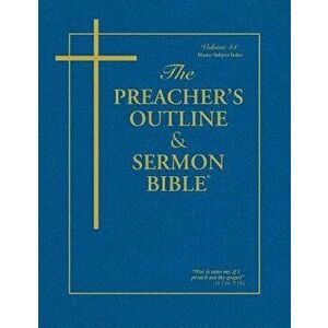 The Preacher's Outline & Sermon Bible: Master Subject Index, Paperback - Leadership Ministries Worldwide imagine