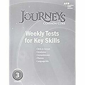 Houghton Mifflin Harcourt Journeys: Common Core Weekly Assessments Grade 3, Paperback - *** imagine