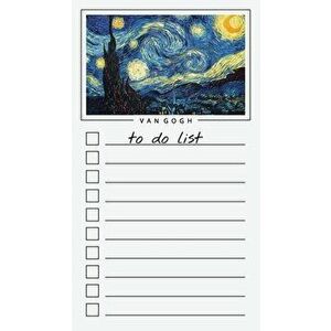 To Do List Notepad: Van Gogh Art, Checklist, Task Planner for Grocery Shopping, Planning, Organizing, Paperback - *** imagine
