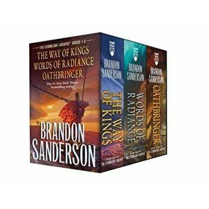 Stormlight Archive MM Boxed Set I, Books 1-3: The Way of Kings, Words of Radiance, Oathbringer, Paperback - Brandon Sanderson imagine