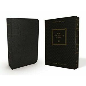 KJV, Minister's Bible, Genuine Leather, Black, Red Letter Edition, Leather - *** imagine