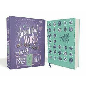 Niv, Beautiful Word Coloring Bible for Girls Pencil/Sticker Gift Set, Updated, Leathersoft Over Board, Teal, Comfort Print: 600 Verses to Color - *** imagine