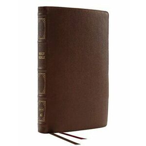 Nkjv, Deluxe Thinline Reference Bible, Genuine Leather, Brown, Red Letter, Comfort Print: Holy Bible, New King James Version - *** imagine