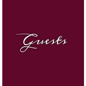 Guests Wine Burgundy Hardcover Guest Book Blank No Lines 64 Pages Keepsake Memory Book Sign In Registry for Visitors Comments Wedding Birthday Anniver imagine