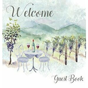 Vineyard themed Guest Book, vacation home, comments book, holiday home, visitor book to sign, Hardcover - Lulu and Bell imagine