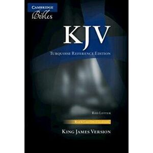 KJV Turquoise Reference Bible, Black Calf Split Leather, Red-Letter Text, Kj674: Xr, Leather - *** imagine