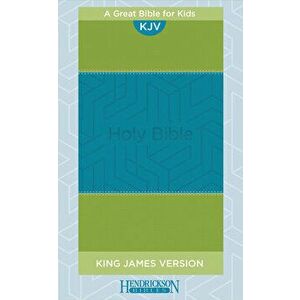 KJV Kids Bible Blue Green (Genuine Leather), Leather - *** imagine