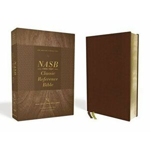 Nasb, Classic Reference Bible, Genuine Leather, Buffalo, Brown, Red Letter, 1995 Text, Art Gilded Edges, Comfort Print - *** imagine