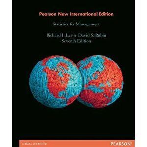 Statistics for Management: Pearson New International Edition. 7 ed, Paperback - David Rubin imagine