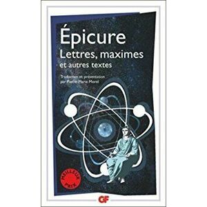 Lettres, maximes et autres textes, Paperback - Epicure imagine