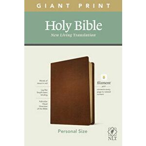 NLT Personal Size Giant Print Bible, Filament Enabled Edition (Genuine Leather, Brown), Leather - *** imagine