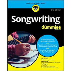 Songwriting for Dummies, Paperback - Jim Peterik imagine