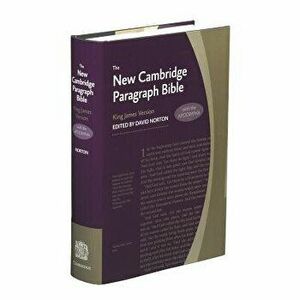 New Cambridge Paragraph Bible-KJV, Hardcover - David Norton imagine