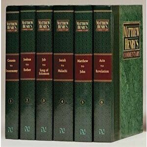 Matthew Henry 6v No CD Plain: Complete and Unabridged in 6 Volumes, Hardcover - Matthew Henry imagine