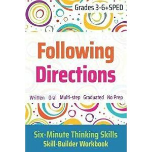 Following Directions (Grades 3-6 + Sped): Six-Minute Thinking Skills, Paperback - Janine Toole Phd imagine