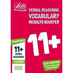 11+ Vocabulary Results Booster for the CEM tests. Targeted Practice Workbook, Paperback - *** imagine