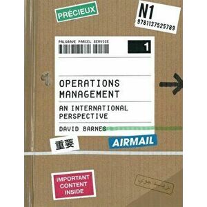Operations Management. An International Perspective, Paperback - David Barnes imagine