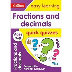 Fractions & Decimals Quick Quizzes Ages 7-9, Paperback - *** imagine