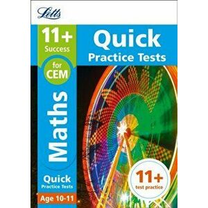 11+ Maths Quick Practice Tests Age 10-11 for the CEM Assessment tests, Paperback - *** imagine