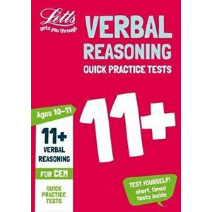 11+ English and Verbal Reasoning Quick Practice Tests Age 10-11 for the CEM Assessment tests, Paperback - *** imagine