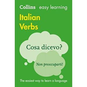 Easy Learning Italian Verbs, Paperback - *** imagine