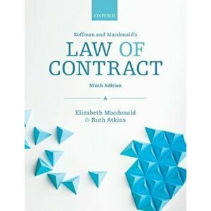 Koffman & Macdonald's Law of Contract, Paperback - Ruth Atkins imagine