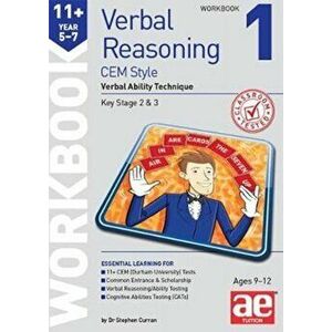 11+ Verbal Reasoning Year 5-7 CEM Style Workbook 1. Verbal Ability Technique, Paperback - Katrina MacKay imagine