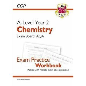 New A-Level Chemistry: AQA Year 2 Exam Practice Workbook - includes Answers, Paperback - *** imagine