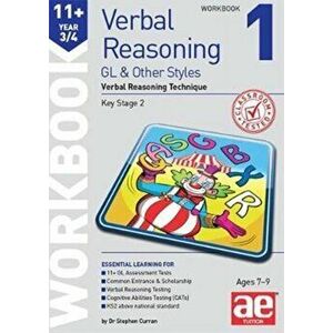 11+ Verbal Reasoning Year 3/4 GL & Other Styles Workbook 1. Verbal Reasoning Technique, Paperback - Stephen C. Curran imagine