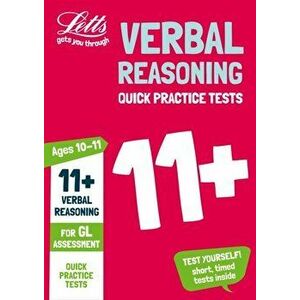 11+ Verbal Reasoning Quick Practice Tests Age 10-11 for the GL Assessment tests, Paperback - *** imagine