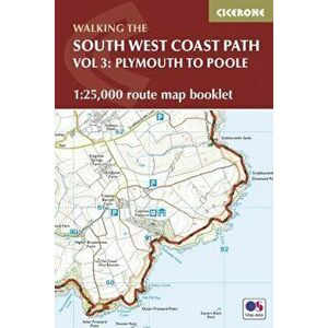 South West Coast Path Map Booklet - Vol 3: Plymouth to Poole. 1: 25, 000 OS Route Mapping, Paperback - Paddy Dillon imagine