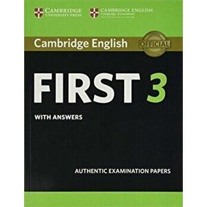 Cambridge English First 3 Student's Book with Answers, Paperback - *** imagine