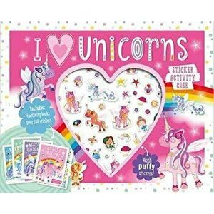 I Love Unicorns Sticker Activity Case, Paperback - Make Believe Ideas imagine