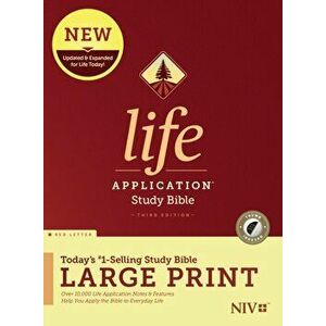 NIV Life Application Study Bible, Third Edition, Large Print (Red Letter, Hardcover, Indexed), Hardcover - Tyndale imagine