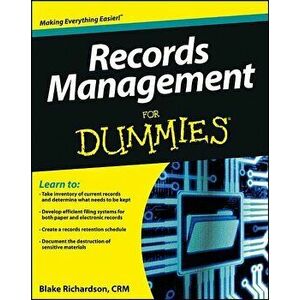 Records Management for Dummies, Paperback - Richardson imagine