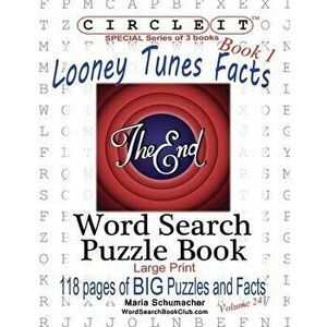 Circle It, Looney Tunes Facts, Book 1, Word Search, Puzzle Book, Paperback - *** imagine