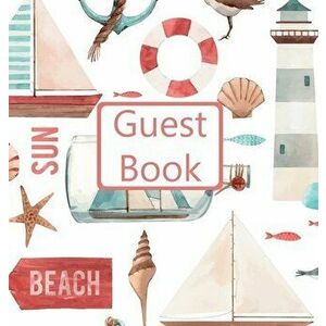 Guest Book, Guests Comments, Visitors Book, Vacation Home Guest Book, Beach House Guest Book, Comments Book, Visitor Book, Nautical Guest Book, Holida imagine