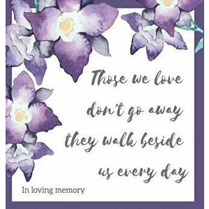 Religious quote in loving memory, condolence book to sign, Hardcover - Lulu and Bell imagine