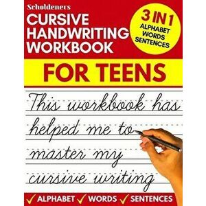 Cursive Handwriting Practice Workbook for Teens imagine