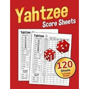 Yahtzee Score Sheets: Large 8.5 x 11 inches Correct Scoring Instruction with Clear Printing - Yahtzee Score Cards - Dice Board Game - Yahtze, Paperbac imagine