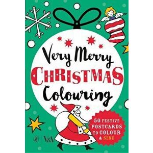 Very Merry Christmas Colouring. 50 Festive Postcards to Colour and Send, Hardback - *** imagine